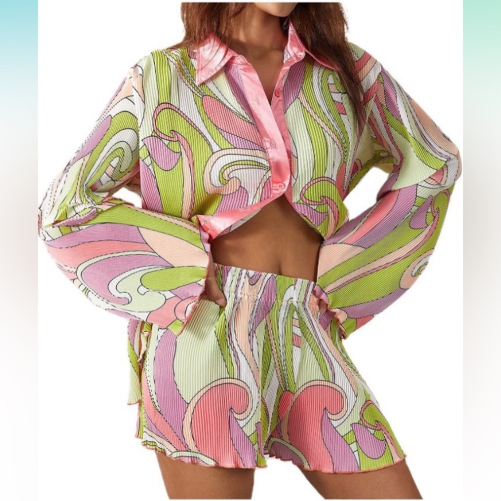Women’s Y2K Flowy Set- top & bottom